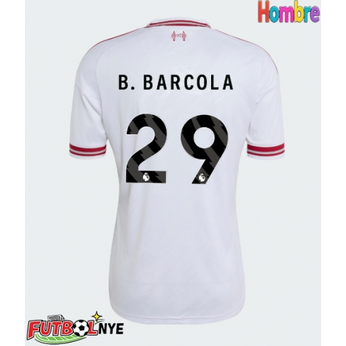 Camiseta Liverpool Bradley Barcola #29 Visitante Equipación 2026-27 manga corta